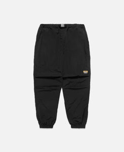 Nylon Belted Parachute Pants (Black)