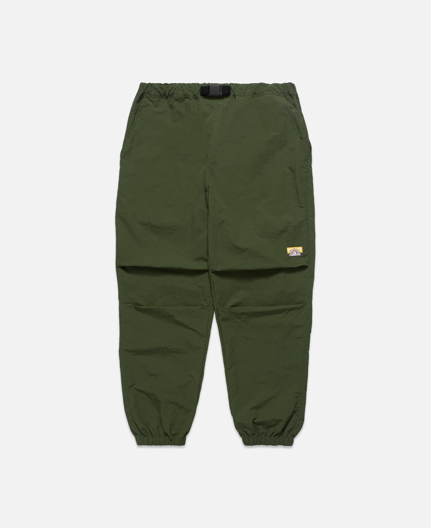 Nylon Belted Parachute Pants (Olive)
