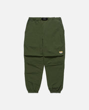 Nylon Belted Parachute Pants (Olive)