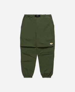 Nylon Belted Parachute Pants (Olive)