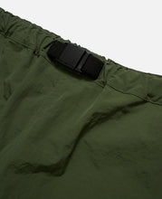 Nylon Belted Parachute Pants (Olive)