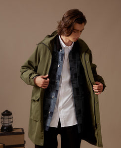 Nylon Hooded Parka (Olive)
