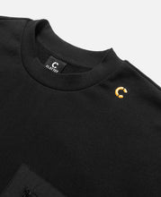 Nylon Patch Pocket Sweatshirt (Black)