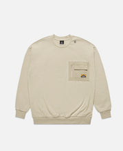Nylon Patch Pocket Sweatshirt (Khaki)
