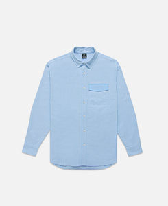 Shirt With Nylon Pocket Flap (Blue)