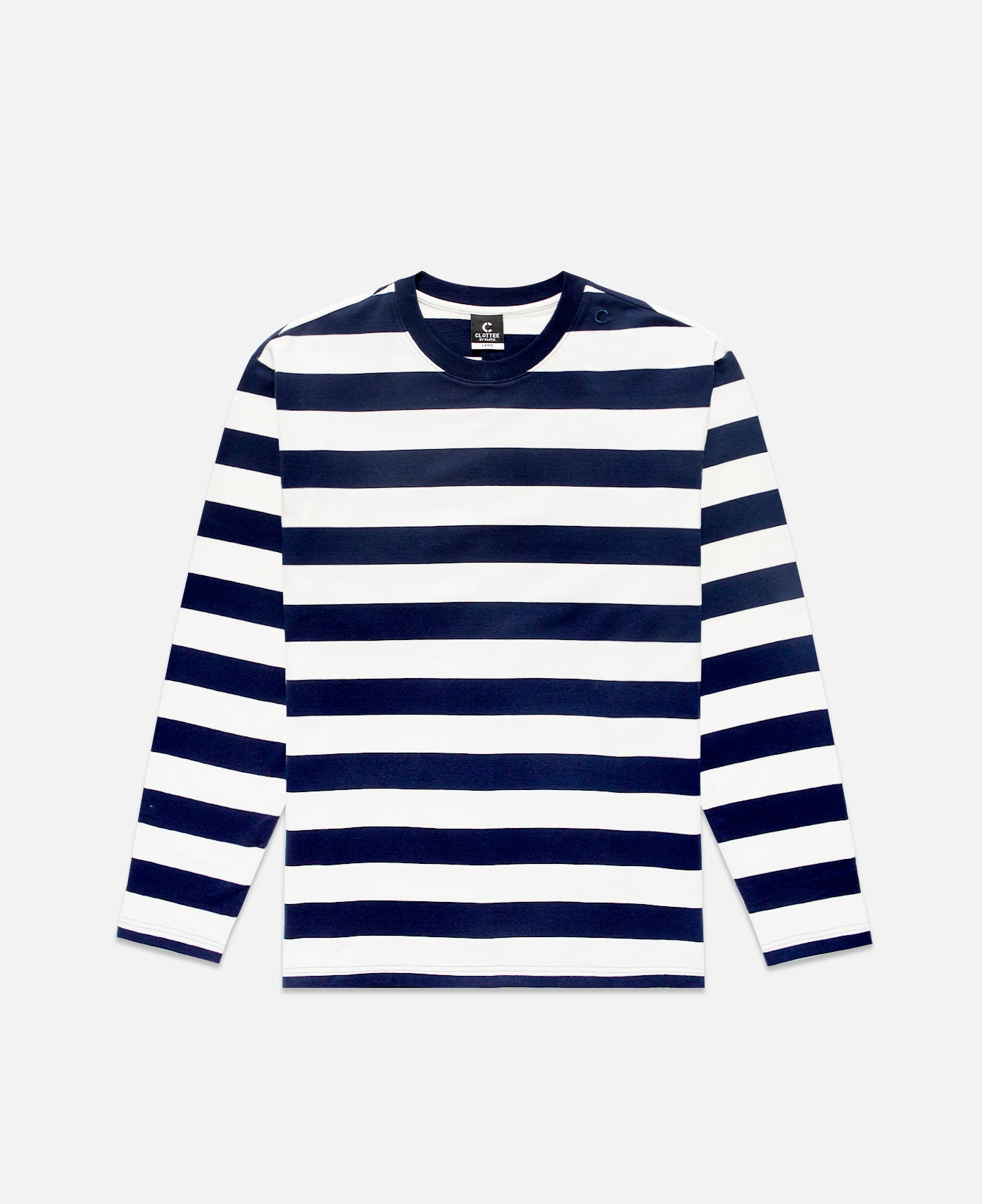 Striped L/S T-Shirt (Navy)