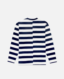 Striped L/S T-Shirt (Navy)