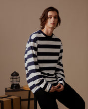 Striped L/S T-Shirt (Navy)