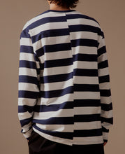 Striped L/S T-Shirt (Navy)
