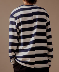 Striped L/S T-Shirt (Navy)