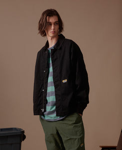 Twill Worker Jacket (Black)