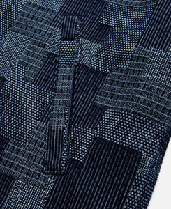 Worker Jacket With Corduroy Collar (Blue)