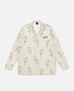 All-over Print L/S Shirt (Beige)
