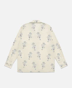 All-over Print L/S Shirt (Beige)