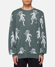 Allover Knit Sweater (Grey)