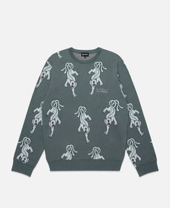 Allover Knit Sweater (Grey)