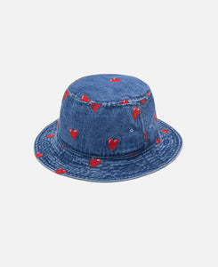 EU Denim Logo Bucket Hat (Blue)