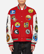 EU Patches Varsity Jacket (Red)