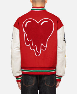 EU Patches Varsity Jacket (Red)