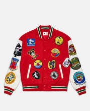 EU Patches Varsity Jacket (Red)