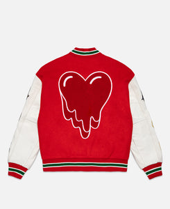 EU Patches Varsity Jacket (Red)