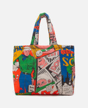 Unisex Comic Medium Puffer Bag (Multi)