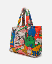 Unisex Comic Medium Puffer Bag (Multi)