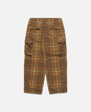 Unisex Corduroy Printed Cargo Pants (Brown)