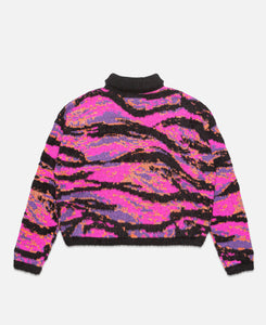 Unisex Jacquard Tiger Sweater (Black)