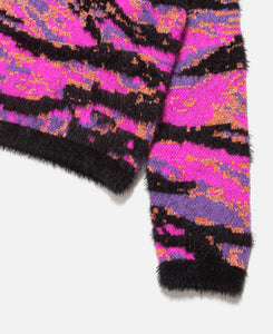 Unisex Jacquard Tiger Sweater (Black)