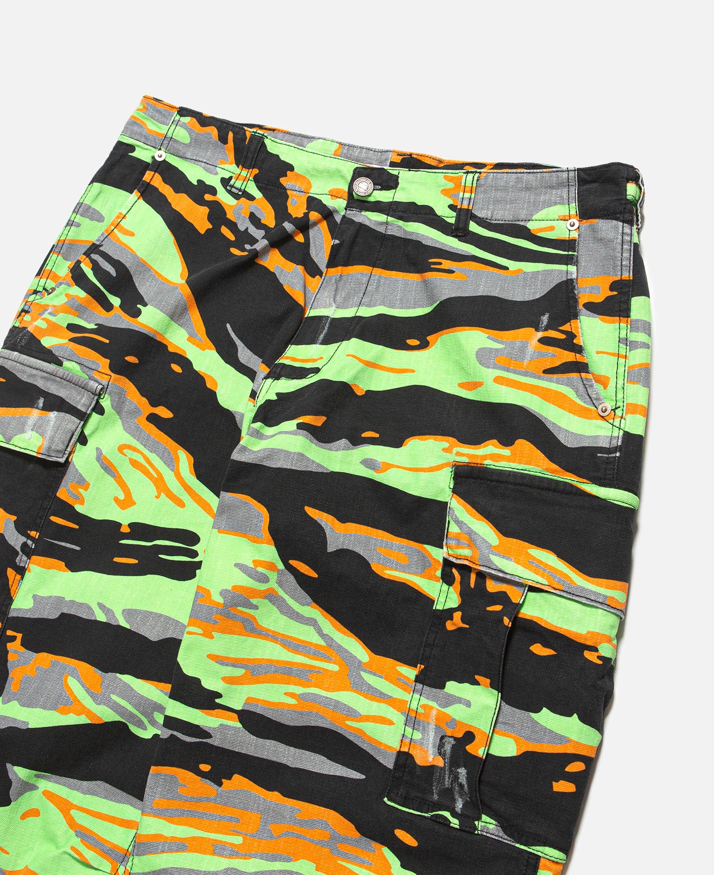 Unisex Printed Cargo Pants (Green)