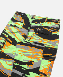 Unisex Printed Cargo Pants (Green)