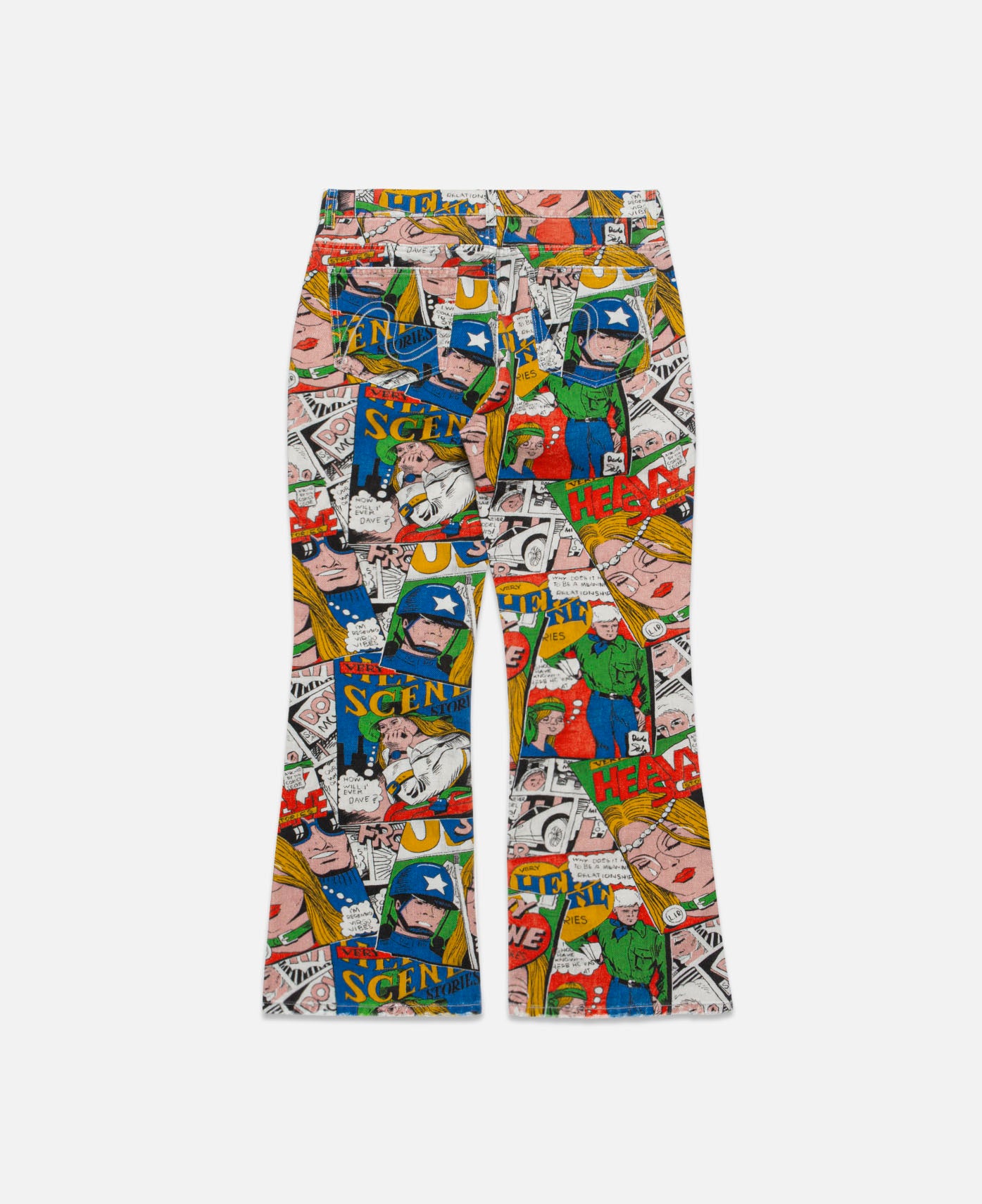 Unisex Printed Denim Pants (Multi)
