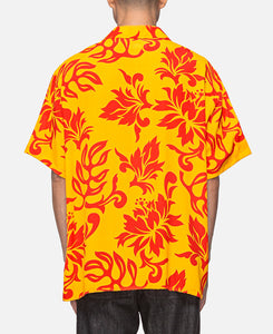 Unisex Printed Short Sleeve Shirt (Orange)