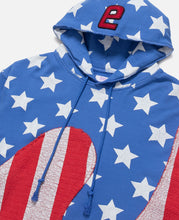 Unisex Stars And Stripes Swirl Hoodie (Blue)
