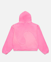 Unisex Swirl Fleece Hoodie (Pink)
