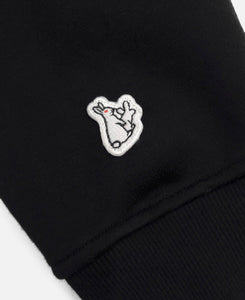 Caution Rabbit Hoodie (Black)