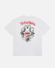 Cross Rabbits Tattoos Garment Dye T-Shirt (White)