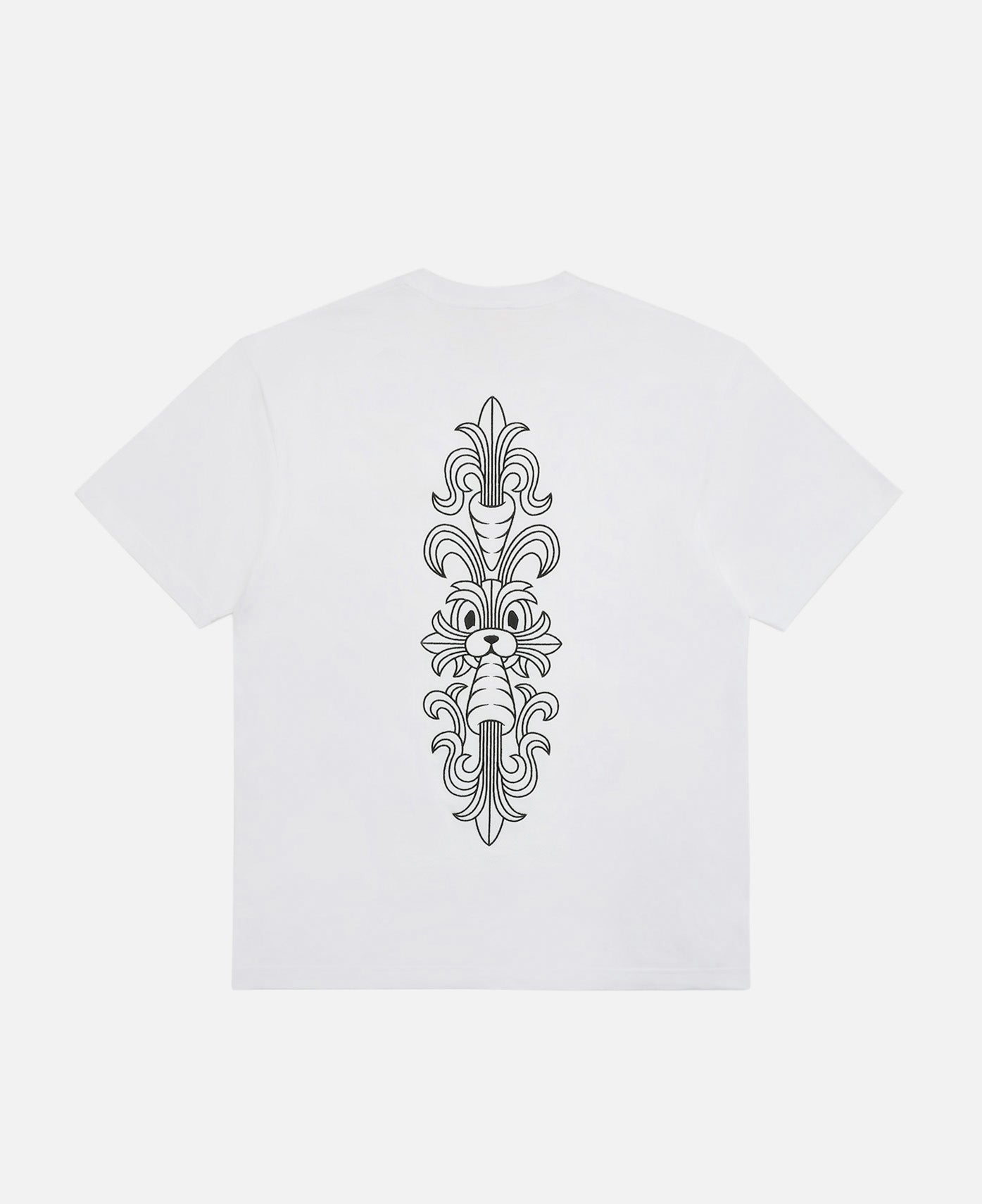 Embroidery Carrot Rabbit T-Shirt (White)
