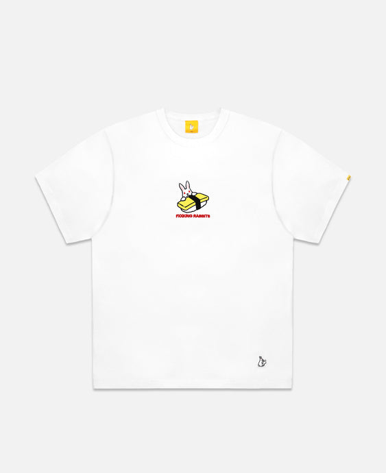 Embroidery Egg Sushi Rabbit T-Shirt (White)