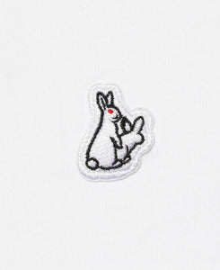 Embroidery Egg Sushi Rabbit T-Shirt (White)