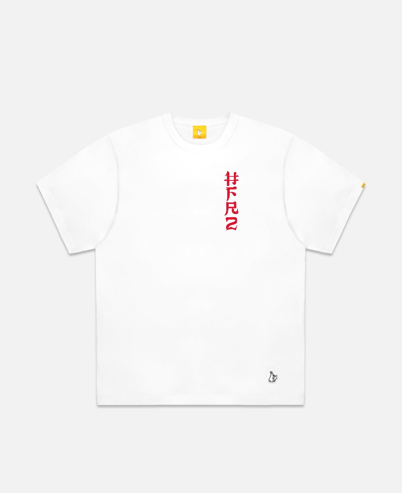 Embroidery 頭狂色情兎 T-Shirt (White)