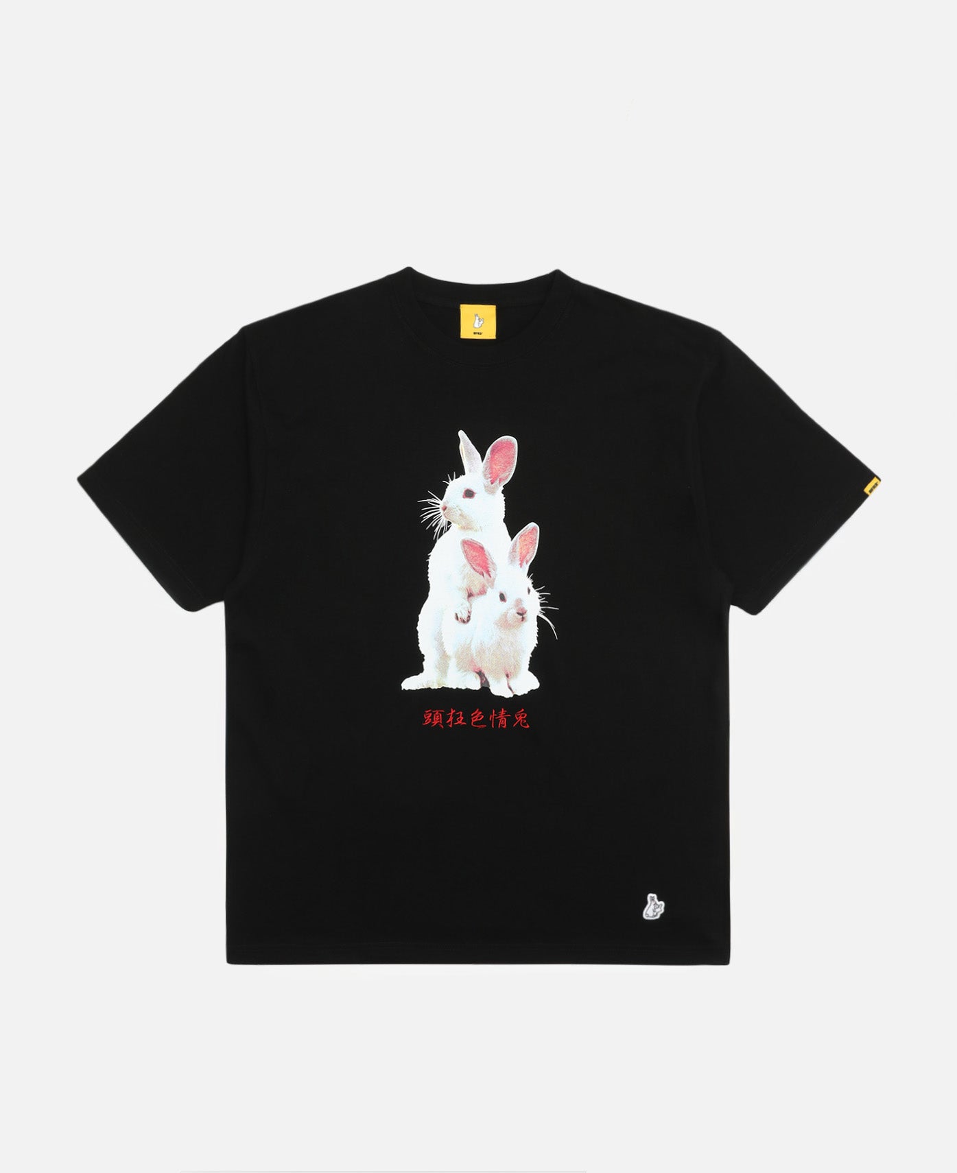 Fxxking Rabbits Photo T-Shirt (Black)