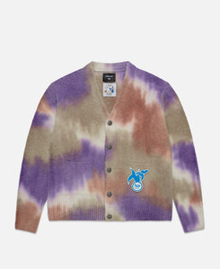 Hand Spray Dyed Cardigan (Brown)