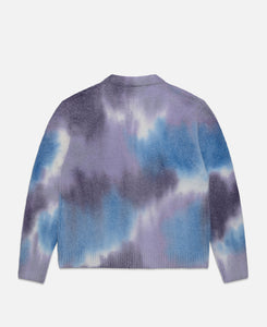 Hand Spray Dyed Cardigan (Purple)