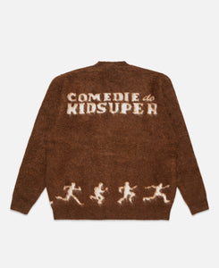 Comedie De KidSuper Mohair Cardigan (Brown)