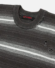 Bleached Striped Sweater Vest (Grey)