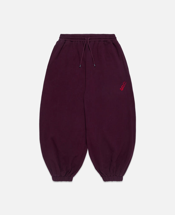 Unisex Baggy Bontan Sweatpants (Burgundy)