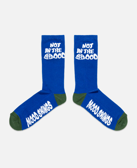 Knitted Jacquard Sock (Blue)