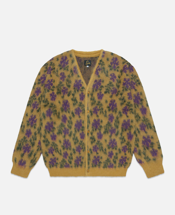 Mohair Cardigan - Flower (Yellow)